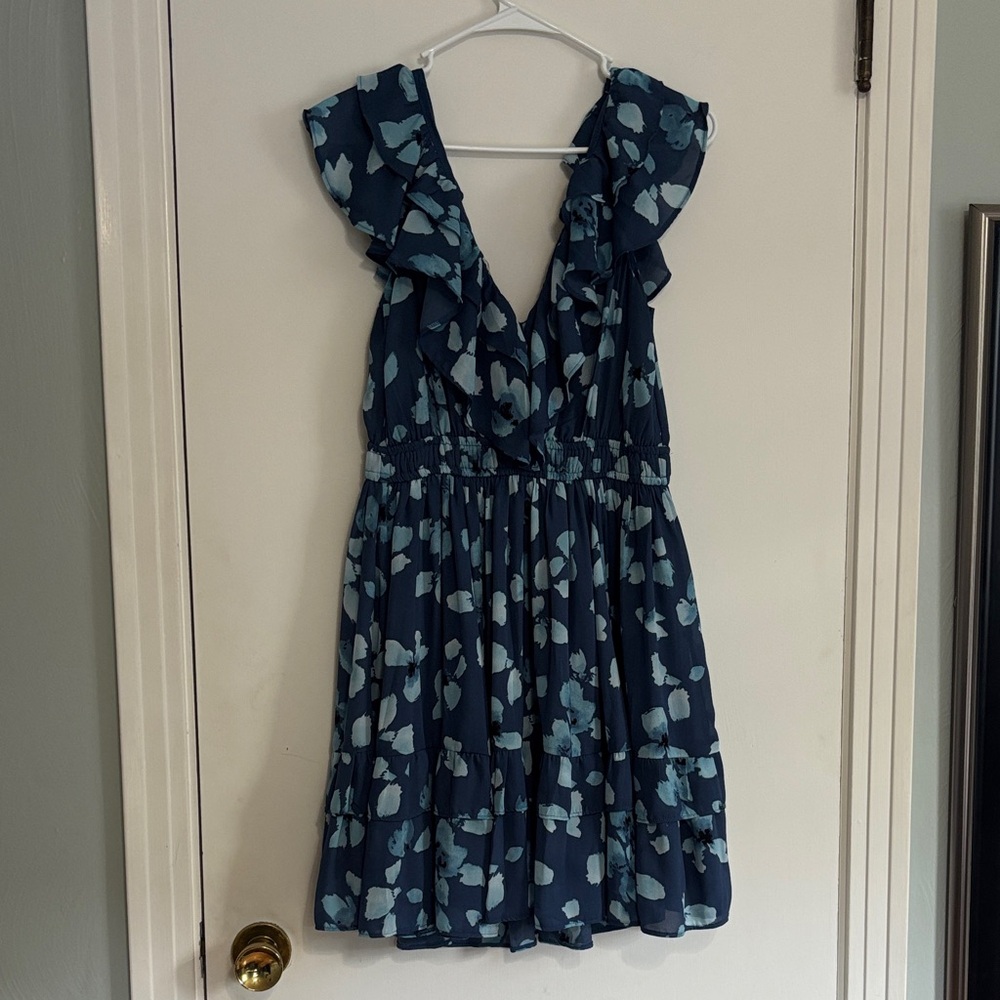 Abercrombie & Fitch Blue Floral Dress - Picture 5 of 9